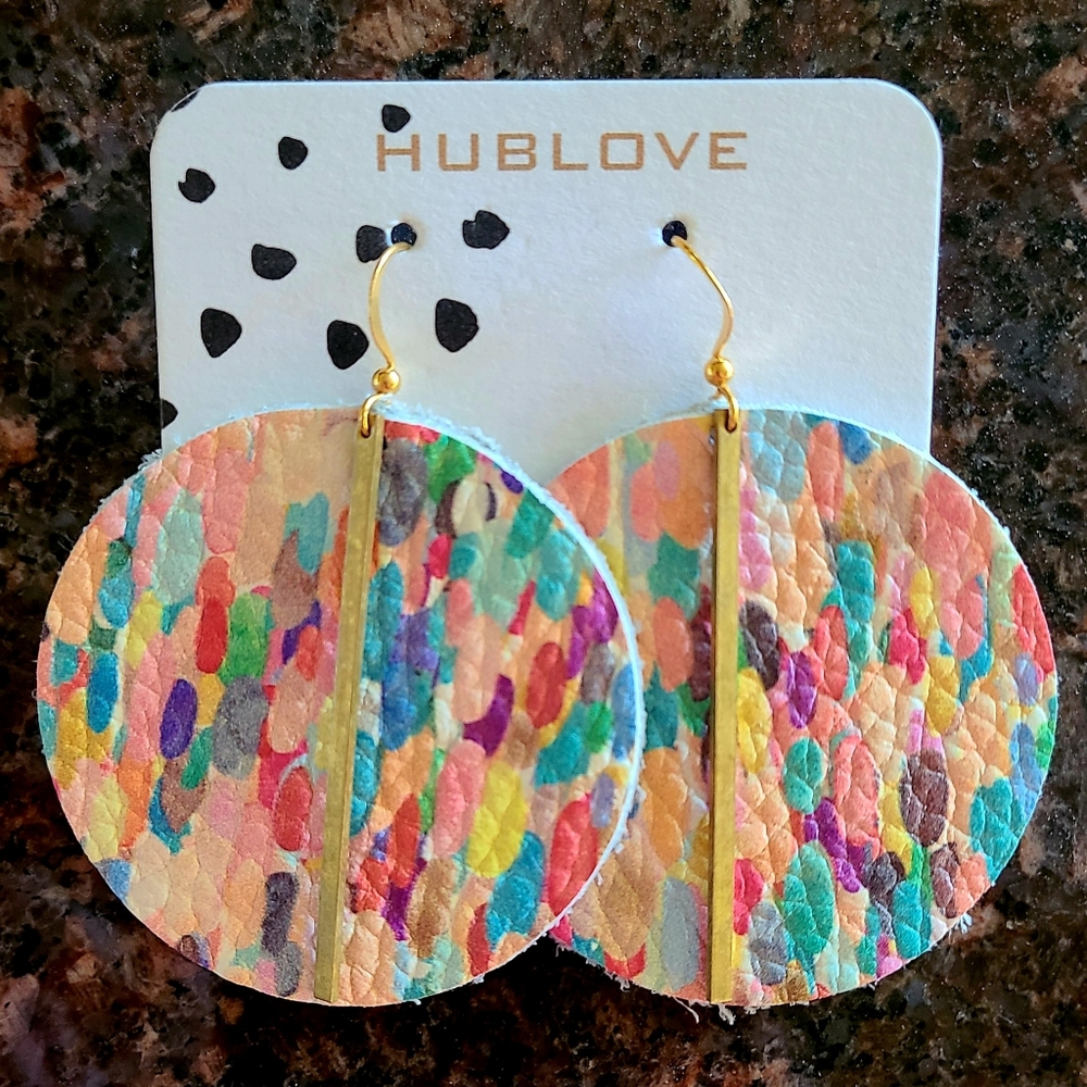 Leather Earrings by Hublove